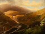 The River Teign by John Wallace Tucker, 1840, oil, offered Jul 2023