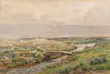 Wallabrook Bridge by William Sidney Morrish, 1879, watercolor, sold Jul 2023