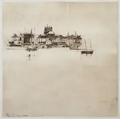 Dieppe Harbour by Walter Richard Sickert, print (other), sold Jul 2023