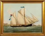 Levonia - Capt by R. J. Ryder, oil, sold Jun 2023