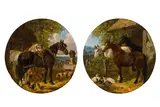 Untitled by John Frederick Herring Jnr, oil on board, offered May 2024