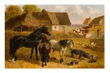 Untitled by John Frederick Herring Jnr, oil on board, offered May 2024