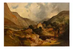 Untitled by Thomas Creswick, oil on canvas, offered May 2024