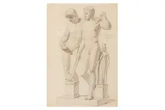 Untitled by Constantin Hansen, watercolor, offered May 2024