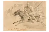 Untitled by Elijah Walton, pencil and wash, offered May 2024