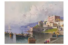 Untitled by Nicolas De Corsi, gouache on panel, offered May 2024