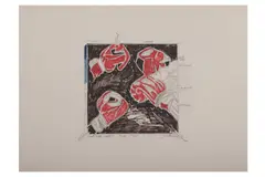 Untitled by Joe Zucker, pencil and ink on paper, offered Apr 2024