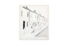 Untitled by Michael ffolkes, ink and wash on paper, offered Apr 2024