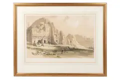 Petra by David Roberts, lithograph, offered Apr 2024