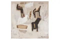 Love Affair by Mahmoud Obaidi, Oil on canvas, offered Apr 2024