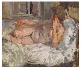 Untitled by Bernard Dunstan, oil on board, offered Mar 2024