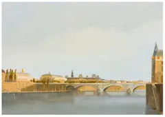 Untitled by Martin Mooney, oil on panel, offered Mar 2024