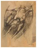Untitled by Michael Ayrton, mixed media on paper, offered Mar 2024