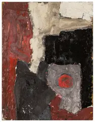 Untitled by Gillian Ayres, oil on board, offered Mar 2024