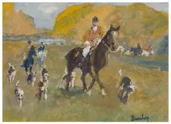 Untitled by Ronald Ossory Dunlop, oil on board, offered Mar 2024