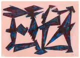 Untitled by William Gear, pastel, offered Mar 2024