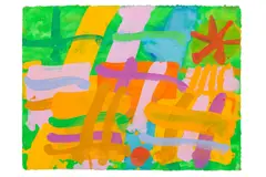 Untitled by Albert Irvin, gouache, offered Mar 2024