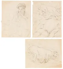 Untitled by Alan Davie, pencil, offered Mar 2024