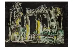 Untitled by Robert van Eyck, oil on board, offered Mar 2024
