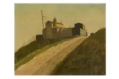 Untitled by Christopher C Hall, 1954, oil on board, offered Mar 2024