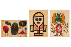 Untitled by Albert Chubac, gouache on paper, offered Mar 2024