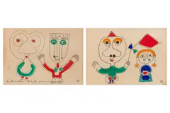 Untitled by Albert Chubac, gouache and pencil, offered Mar 2024