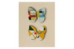 Untitled by Jiří Kolář, 1970, Collage Butterfly Series artist stamp on the reverse paper collage on card, offered Mar 2024