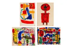 Untitled by Albert Chubac, gouache, offered Mar 2024