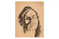 Untitled by Theo van Doesburg, charcoal and wash on paper, offered Mar 2024