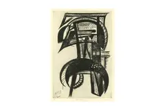 Untitled by Merlyn Evans, pencil, offered Feb 2024