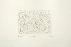 Untitled by Leon Kosoff, pencil, offered Feb 2024