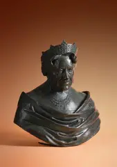 A patinated bronze portrait bust of h m queen elizabeth, the queen mother by Martin Jennings Frss, BRONZE, offered May 2023