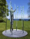 A patinated bronze sculpture of an acrobat by Antonio Mauriello, BRONZE, offered May 2023