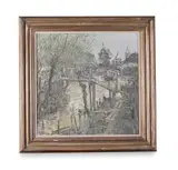 Little bridges by Sergueï Chepik, oil, sold Apr 2023