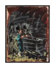 Untitled by John Keane, 1996, Acrylic, pastel and PVA on paper, offered Apr 2023