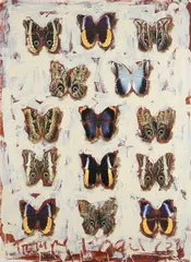 Trompe l'oeil ii by John Keane, Oil, beeswax and inkjet on paper, offered Apr 2023