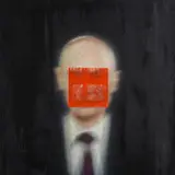 Red square by John Keane, 2014, Oil on canvas, unframed, offered Apr 2023