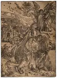 The Angel with the Key to the Bottomless Pit by Albrecht Durer, Woodcut, circa, sold Mar 2023