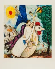 After by Marc Chagall, Lithograph printed in colours, sold Mar 2023