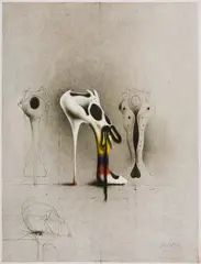 Schuh by Paul Wunderlich, Lithograph printed in colours, sold Mar 2023