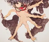 Conte Rouge Pour Paloma by Paul Rebeyrolle, lithograph, offered Mar 2023