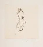Robert Duncan by Ronald B. Kitaj, Etching with tone, offered Mar 2023