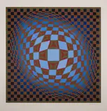 Louisiana III by Victor Vasarely, Screenprint in colours, sold Mar 2023