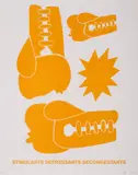 Stimulants Depressants Decongestants by Geoff McFetridge, lithograph, offered Mar 2023