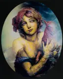 Memorabilia by Glenn Brown, Acrylic lenticular lens in colours, sold Mar 2023