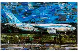 Jetliner (from the Postcards from Nowhere series) Digital print in colours, 2014 by Vik Muniz, print, sold Mar 2023