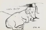 Little Boodge by David Hockney, Offset lithograph, sold Mar 2023