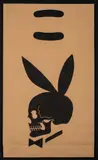 Skull Bunny Shopping Bag by Richard Prince, Screenprint on brown paper bag, offered Mar 2023