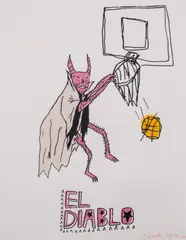 El Diablo by Neck Face, Screenprint in colours, sold Mar 2023