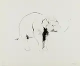 Elephant II by Dave White, lithograph, sold Mar 2023